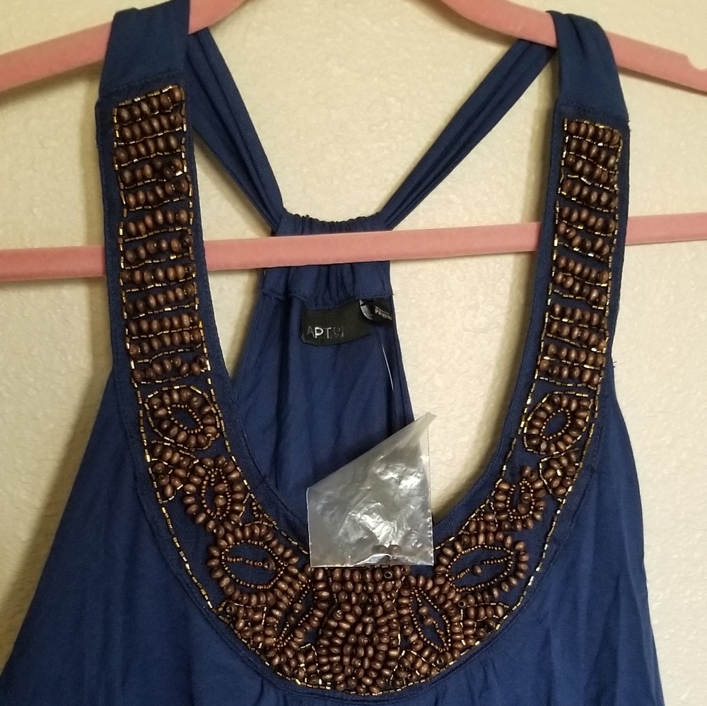 Gorgeous Apt. 9 royal estate blue tiered dress - Picture 3 of 8